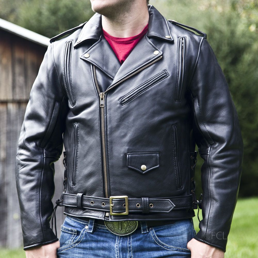 Motorbike leather jacket