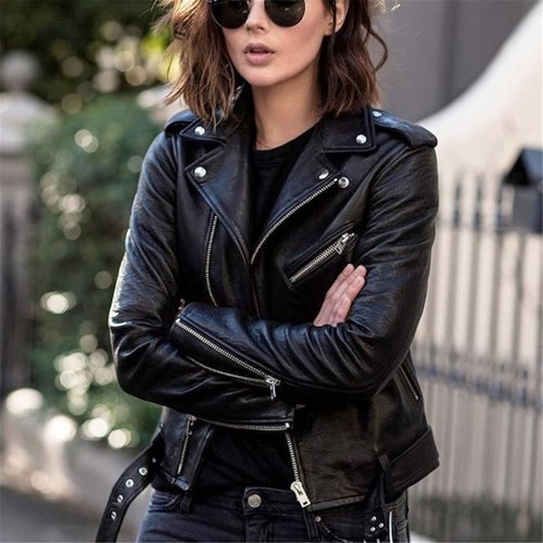 Motorbike leather jacket